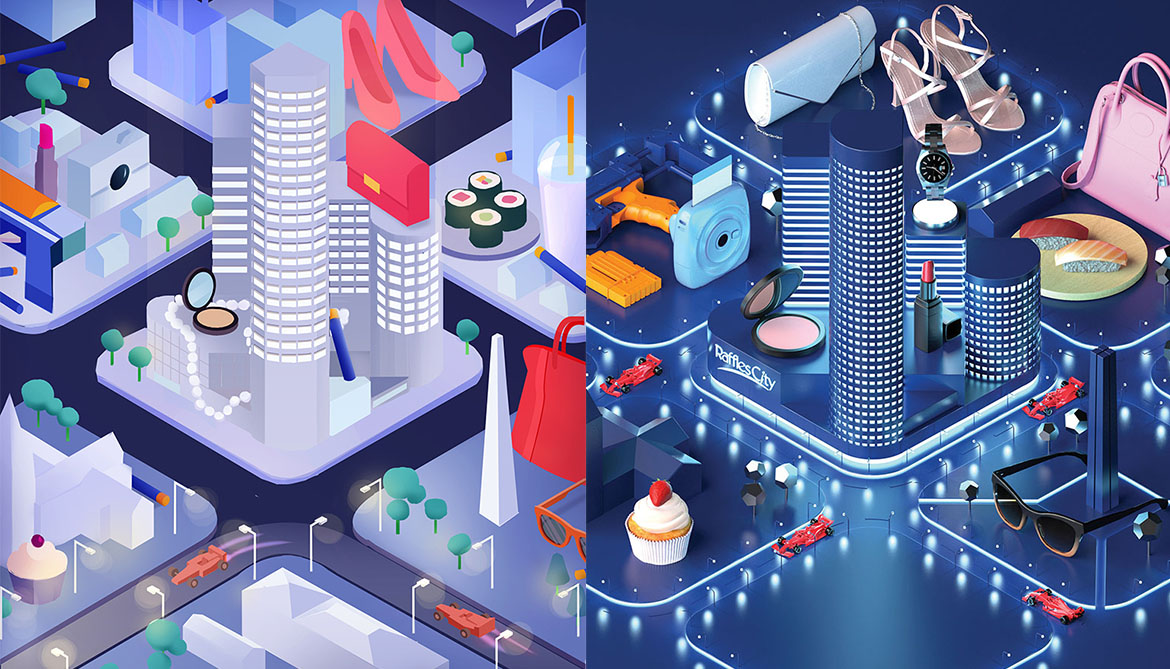 Raffles City F1 2019 Before & After