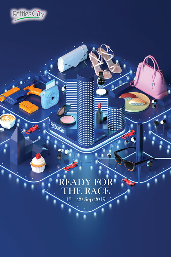 Raffles City F1 2019 Mall Graphic 1