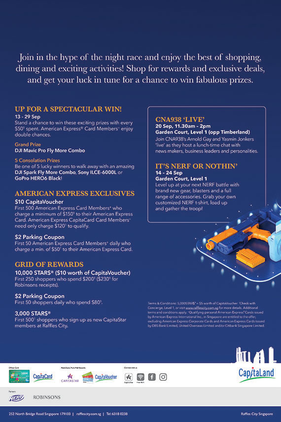 Raffles City F1 2019 Mall Graphic 2