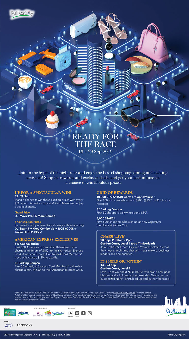 Raffles City F1 2019 Mall Graphic 3