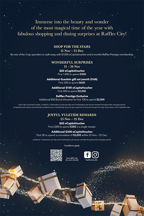 Raffles City Christmas 2022 In-Mall Graphic 2