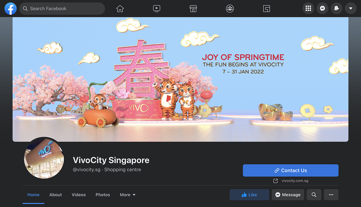 VivoCity CNY 2022 Facebook Cover Image