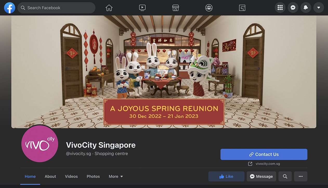 VivoCity CNY 2023 Facebook Cover Image