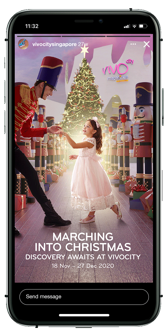 VivoCity Christmas 2020 Instagram Story