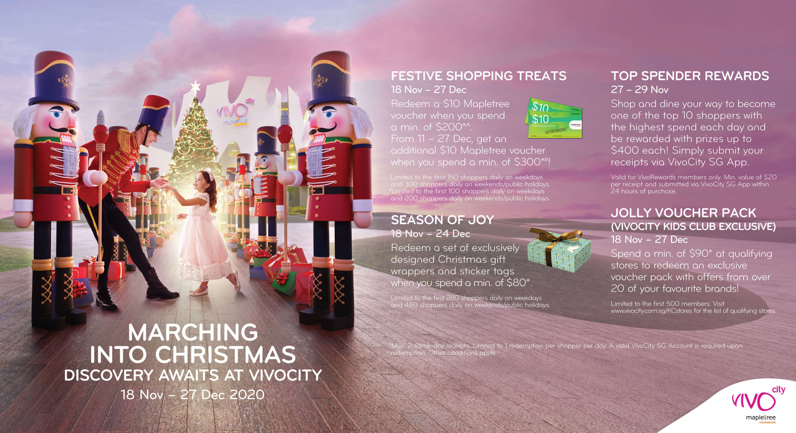 VivoCity Christmas 2020 Standee