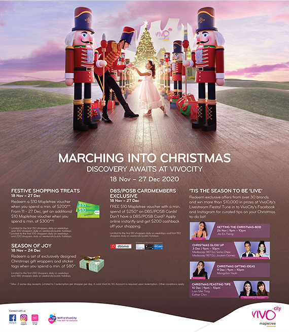 VivoCity Christmas 2020 Wall Sticker