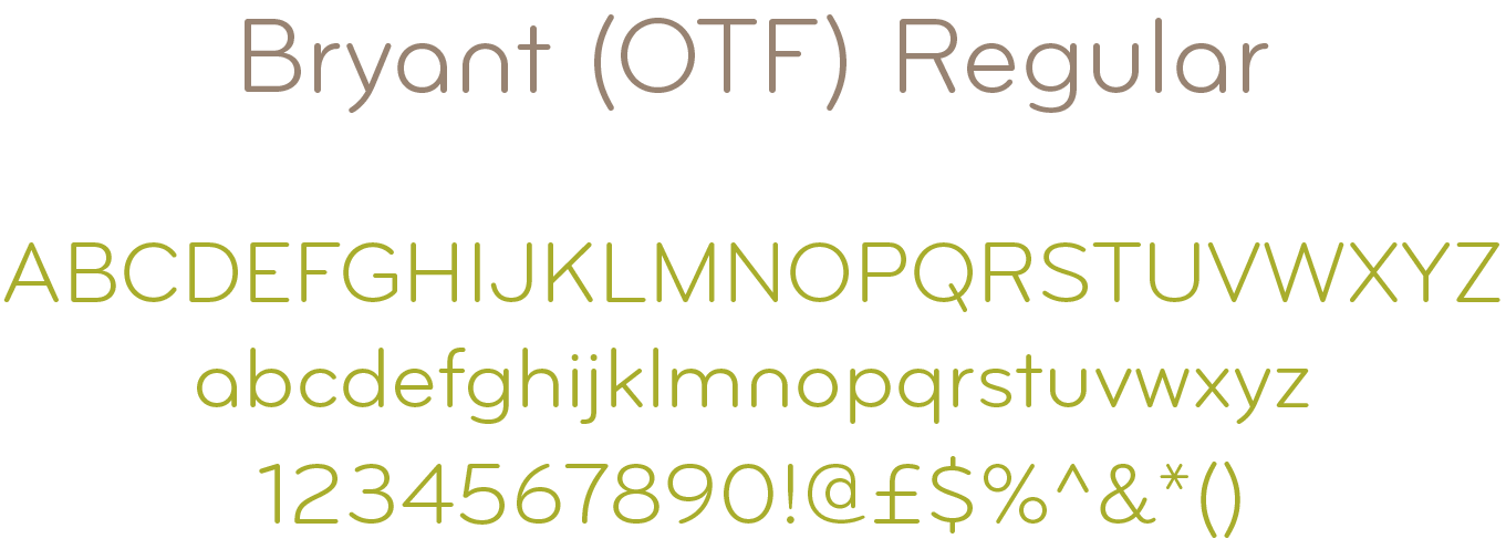 Elemen Typography – Bryant Regular