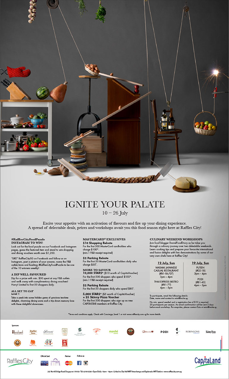 Raffles City Food Festival Press Ad