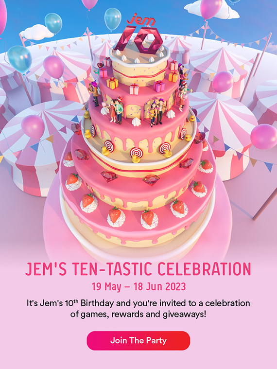 Jem 10th Anniversary Splash Ad