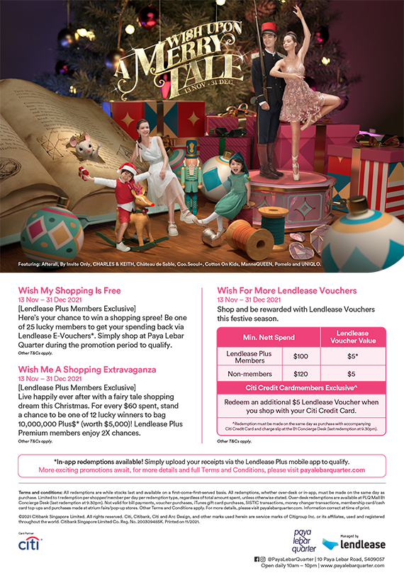 Lendlease Christmas 2021 Tent Card